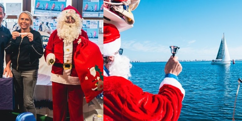 Grata jornada de la Travesía solidaria a favor de Cáritas con regalos, trofeos y Papá Noel