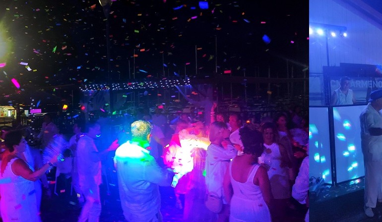 Gran “Fiesta Ibicenca” la celebrada en el CNMARMENOR con baile, cena y regalos