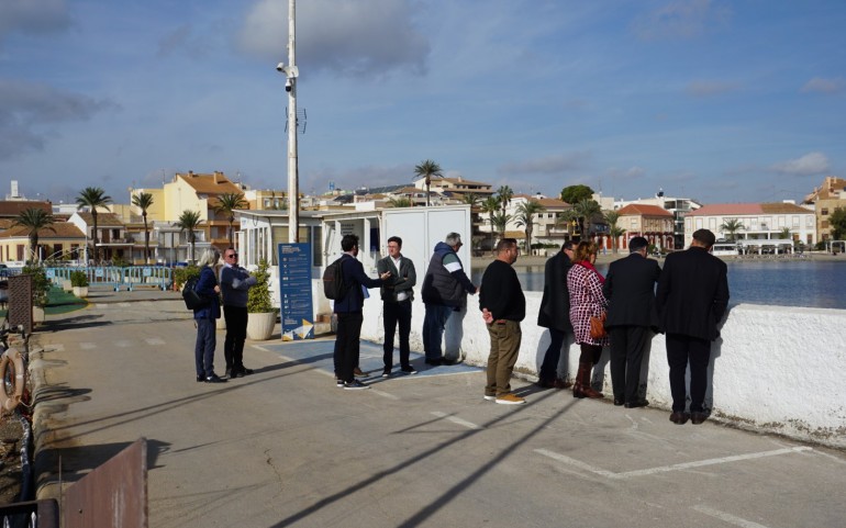 El Director General de Litoral y Puertos recorre las instalaciones del CNMM (Fotos: Falgas)