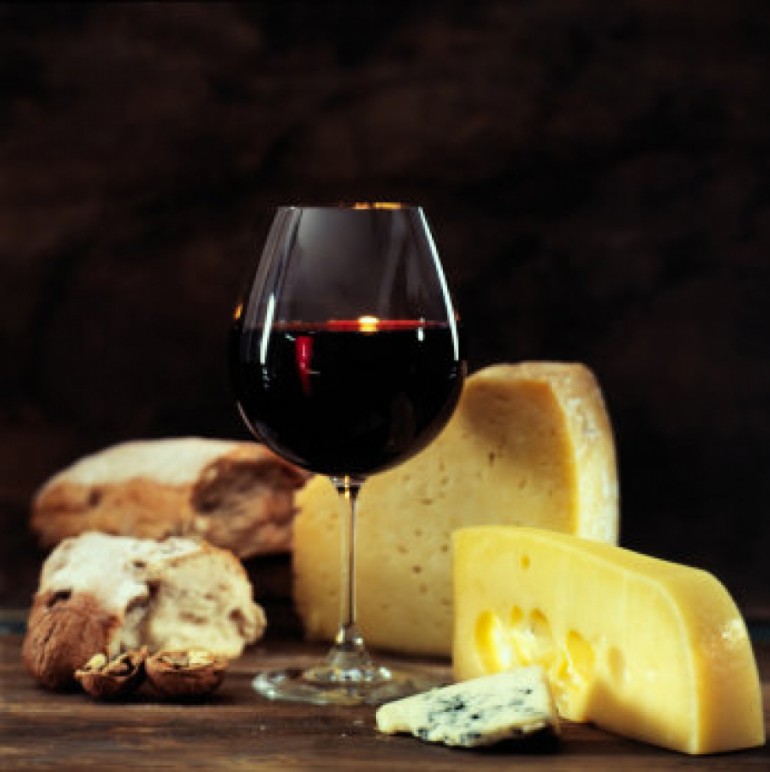 Degustación de vino y queso